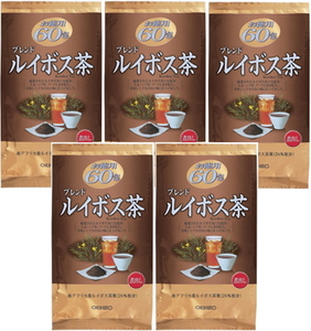 人気の健康茶■ブレンドルイボス茶■60包入×5個■オリヒロ