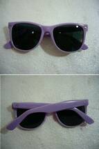 80sデッドストック カラーサングラス 薄紫色A-2　KOREA製 アメリカ買い付け品_画像2