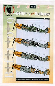 イーグルストライクデカール 48-122 1/48 Bf-109E　３