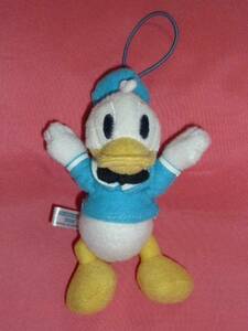  ultra rare! Disney Donald Duck rubber string attaching soft toy ( not for sale )