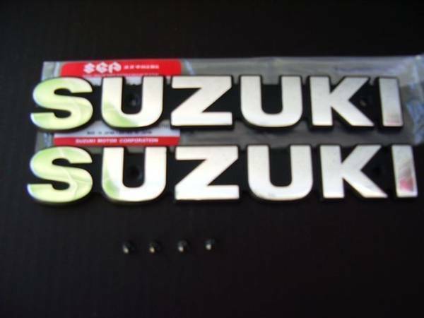 PayPay送料込み ☆ SUZUKI 純正 GS400 GSX400E ザリ タンク エンブレム GS425 GS400L GS400E 新品