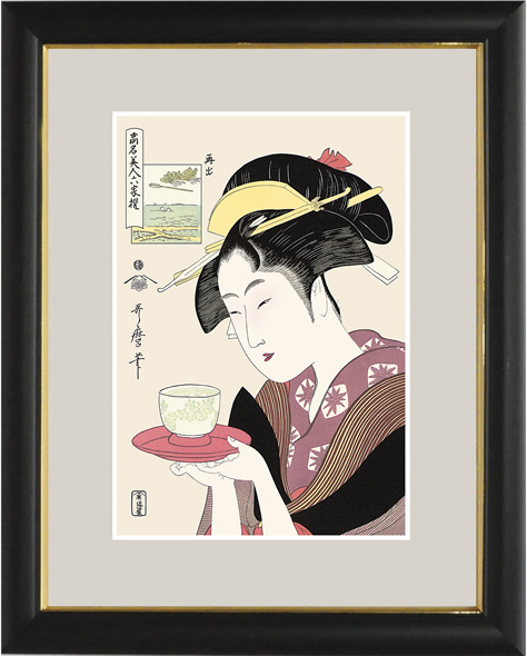 Китагава Утамаро Укиё-э Намба-я Окита рисует жикле, произведение искусства, Принты, другие