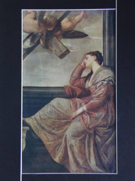 The Dream of St. Helena/Paolo Veronese Extremely Rare, From a 100-year-old art book, Painting, Oil painting, Portraits