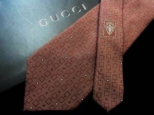 ■■SALE③■№1858【ＧＵＣＣＩ】グッチの織ネクタイ■