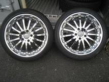 【B450N】Weds BELLONA メッキ　7.5JX18in+48　235/40R18_画像1