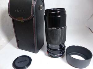 NEW FD シグマ 75-210㎜F3.5-4.5 マクロ KⅢ フードケース 美品