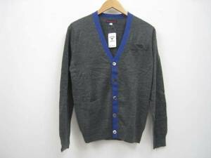 .18,000 BLUE/BLUEmelino wool cardigan gray S