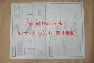  ukulele CONCERT absolute size drafting * original . work doesn't do .?