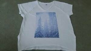  short sleeves T-shirt 3L width of a garment 59 OLD NAVY white photograph .
