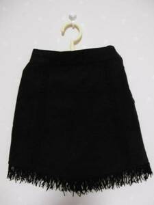 # Kumikyoku # симпатичный кромка бахрома юбка SS 90~100cm