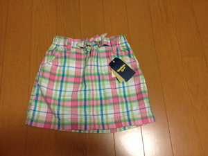 オシュコシュ 女の子 ミニ スカート 100 ピンク チェック 新品