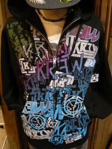 アウトレット！KR3W　STIX FLEECE HOODIE　ブラックS　半額以下