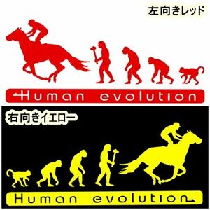 人類の進化 20cm【競馬・乗馬編】ステッカー1 馬券J1ダービー
