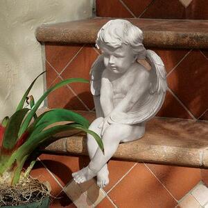物思いにふける 天使 像 エンジェル 高級 屋外 置物 彫刻オブジェ雑貨飾り庭装飾庭園装飾インテリア