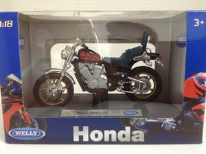 HONDA STEED Honda Steed 600 NC26 PC21 1988 year ~ 1/18 body approximately 12.8cm Welly bike minicar new goods postage Y350