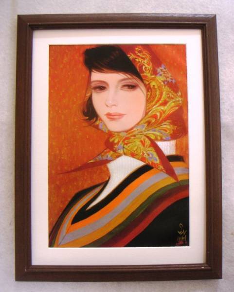 ◆Iwata Sentaro Rei offset reproduction, wooden frame, immediate purchase◆, Painting, Japanese painting, person, Bodhisattva