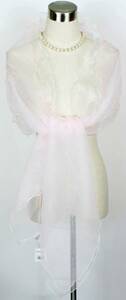  new goods made in Japan general merchandise shop shawl stole wedding party dress . pink white 