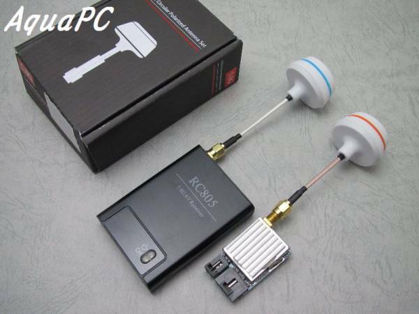 AquaPC★送料無料 5.8GHz Circular Polarized Antenna Set RP-SMA★ 