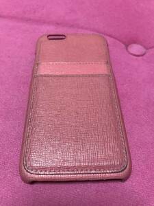 FURLA Furla iPhone 6 6s case pink card cover 