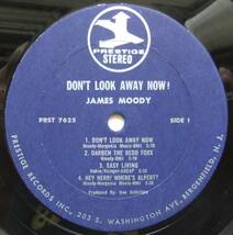 ◆ JAMES MOODY / Don ' t Look Away Now ◆ Prestige (blue) PR-7625 ◆ V_画像3