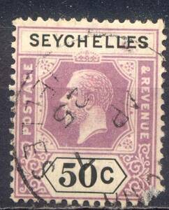 1920年◆SEYCHELLES◆済 1種 SC$40.-◆TJ-227