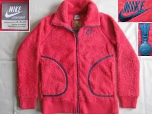 * новый товар NIKE SHERPA FLEECE JACKET Nike Sherpa боа флис жакет S розовый × темно-синий женский женский женщина номер товара 338600-675*