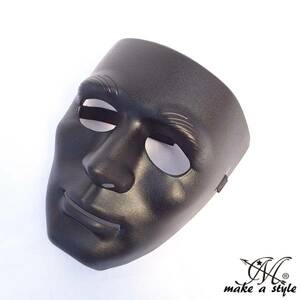 ヒップホップ ダンスマスク MASK お面 黒 ブラック B系 191