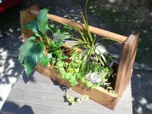  hand made planter tool box ( cheeks color ) handmade 