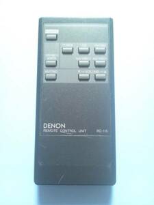 ■中古　DENON オーディオ リモコン RC-115　その①