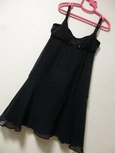  beautiful goods * Jill Stuart JILL STUART*. under ribbon silk One-piece * color is black * black * size 2*.. packet shipping 