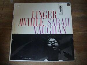 US.Org,Mono,溝/Sarah Vaughan/Linger Awhile/Columbia/CL 914