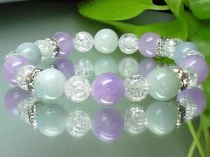 Aquamarine &amp; Lavender Amethyst &amp; Crack Exprosion Crystal