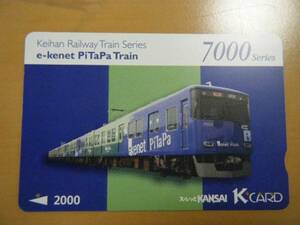 【スルッとKANSAI　使用済み】 Ｋ・ＣＡＲＤ ７０００Ｓｅｒｉｅｓ