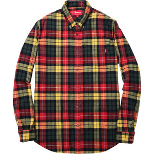 希少★新品本物【黄★M】★Tartan Flannel Shirt タータン フランネル 正規店購入 シュプリーム 激レア 極少品 入手困難 Supreme 2014A/W