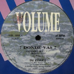 $ DJ ZORRO / ? DONDE VAS ? (VOL. 1010) Y20+　12インチ　レコード (VOL 1010)