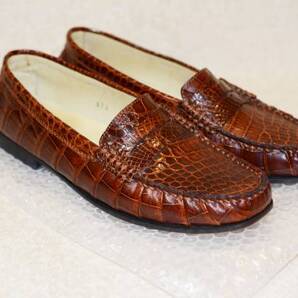 トッズ クロコダイル ドライビングシューズ レディース 美品