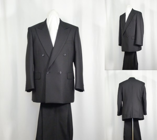 ★☆ A3-76 ダブル4B×1 礼服 新品 春秋冬 黒 ☆★