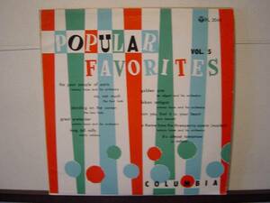 POPULAR FAVORITES VOL.5 国内10inch MARTY ROBBINS ロカビリー