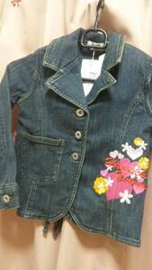 新品◆ ヒロミチナカノ　◆ 刺繍　デニムジャケット　◆ 120