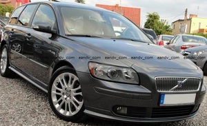 即納04-07ボルボV50 標準 純正バンパー用フロントリップ スポイラー エアロ スプリッター ディフューザー カナード カバー トリム スカート