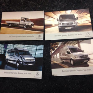 Не продавать новинка -Benz Sprinter Postcard 4 вида немецких