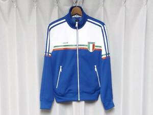 ◆adidas アディダス サッカー イタリア 代表 ジャージ トラックトップ アッズーリ アズーリ 1982年 ワールドカップ スペイン 大会 モデル