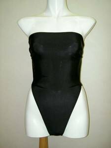 * black high leg mono kini Leotard *