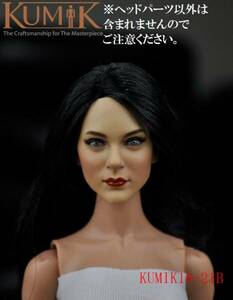 国内発送 1/6サイズフィギュア用KUMIK 女性 ヘッドパーツ 16-21B