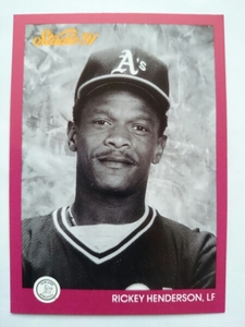 ★RICKEY HENDERSON LEAF STUDIO 1991 MLB #104 リッキー・ヘンダーソン OAKLAND ATHLETICS オークランド・アスレチックス HOF 盗塁王