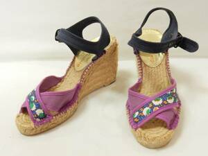  Tsumori Chisato :TSUMORI CHISATO!PAREGABIA: симпатичный Wedge сандалии * размер 35