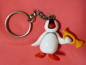  ultra rare!1994 year PINGU Pingu character pin ga mascot key holder 