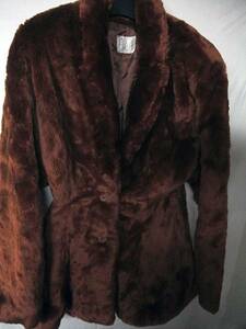 * -ply thickness!*E'DASH fake fur coat * Brown *