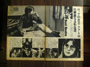 切り抜き　スージー・クアトロ　ロックの女王　1970年代