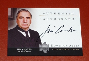 ●ジム・カーター 直筆サインカード　ダウントンアビー　カーソン Downton Abbey Collectible Cards